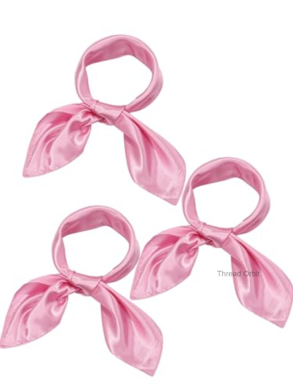 SATINIOR 3 Pcs Silk Neck Scarf Set - 23.62 x 23.62 in Square Geometric Print -
